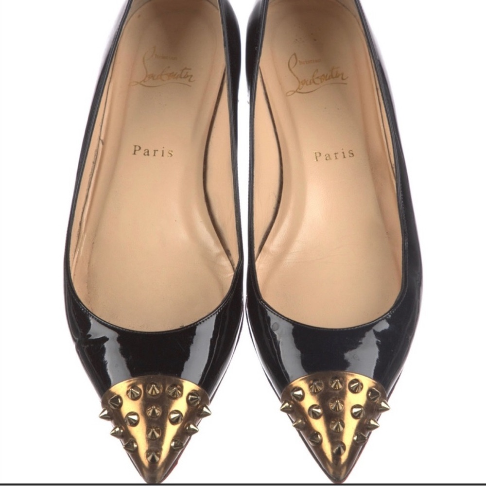 Christian Louboutin Flats with spikes